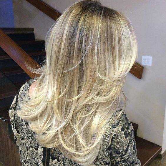 Golden Blonde Balayage Layers