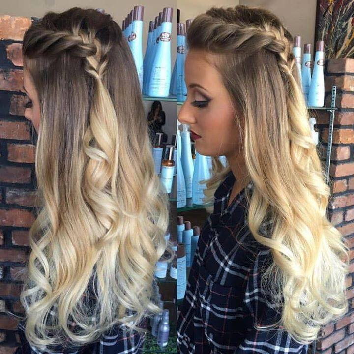 Braided Blonde Balayage Waves