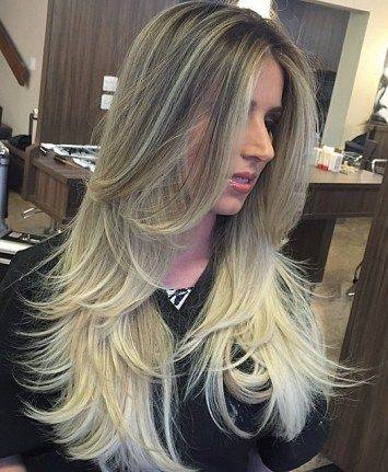 Half-Up Blonde Balayage Bob