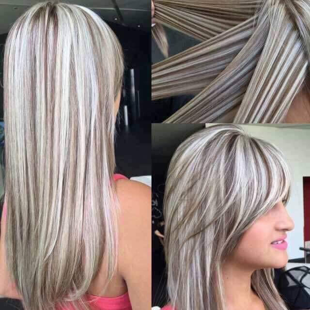 Long Ash Blonde Balayage Layers