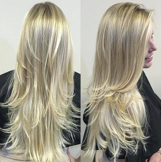 Golden Blonde Balayage Waves