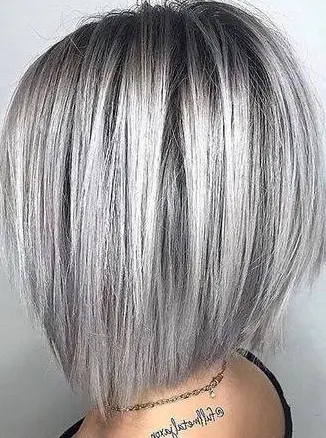 Platinum Blonde Balayage Hairstyle