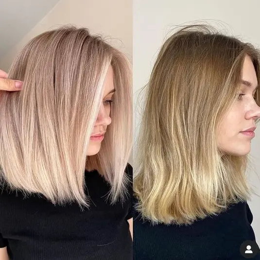 Blonde Balayage Transformation Hairstyle