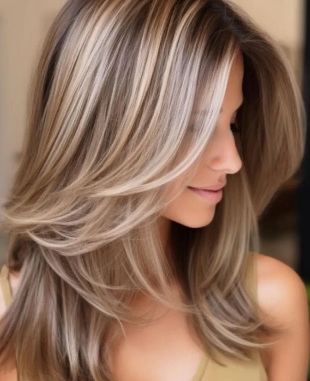 Soft Blonde Balayage Layers Hairstyle