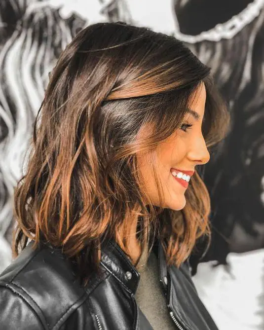 Subtle Chocolate Balayage Hairstyle