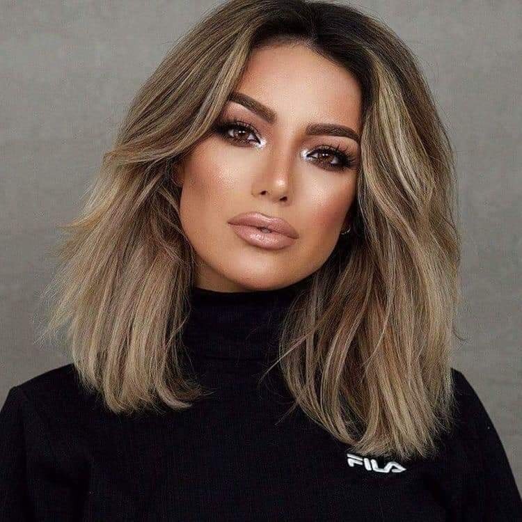 Voluminous Bob with Highlights