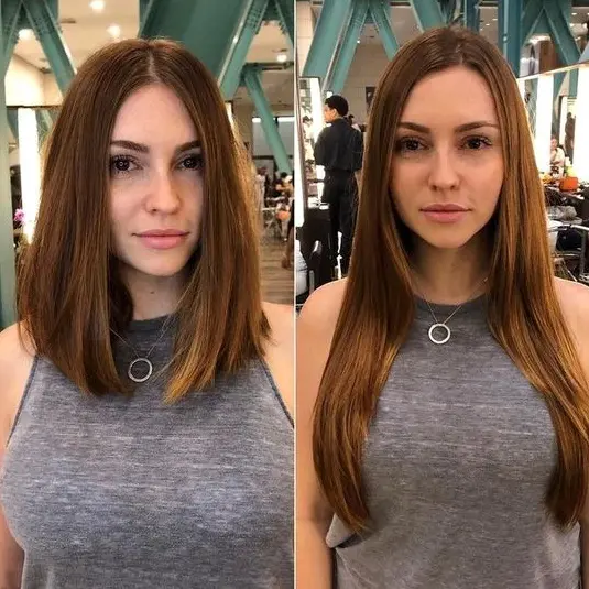 Long Bob Transformation Hairstyle