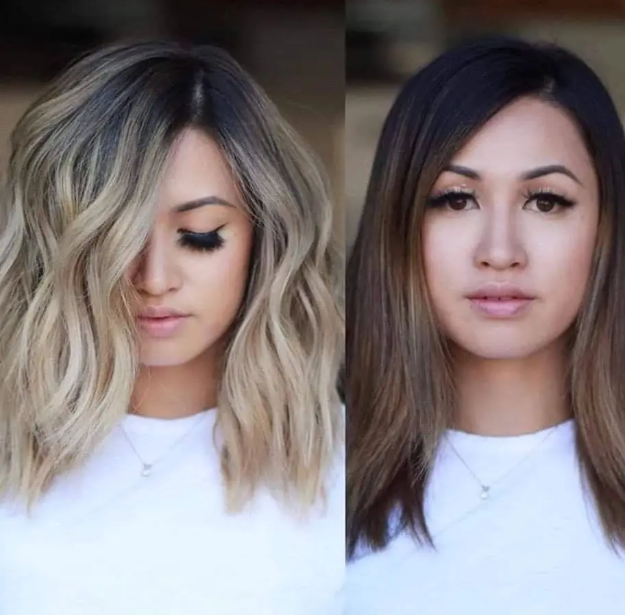 Chic Wavy Bob with Highlights