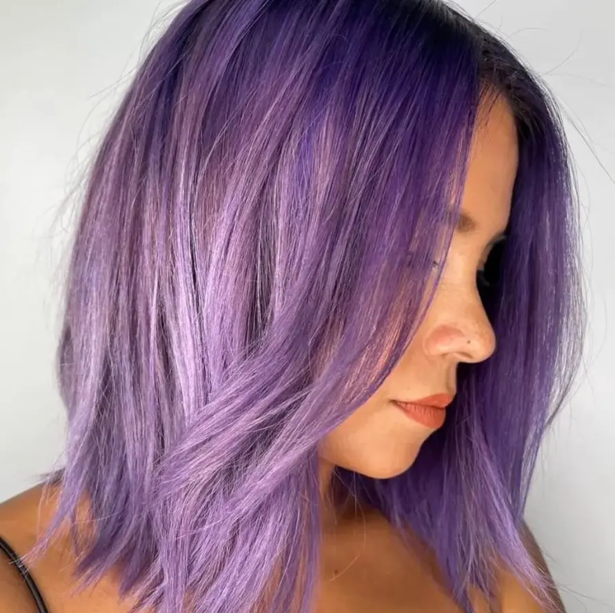 Lavender Bob Cut