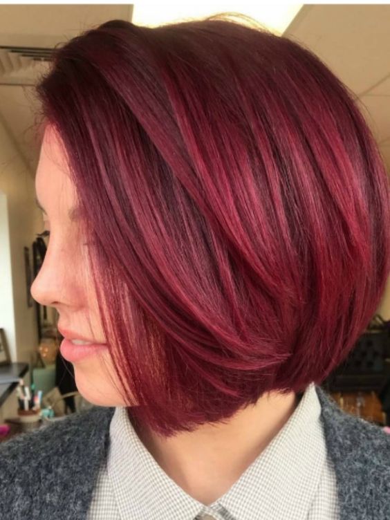 Rich Burgundy Bob