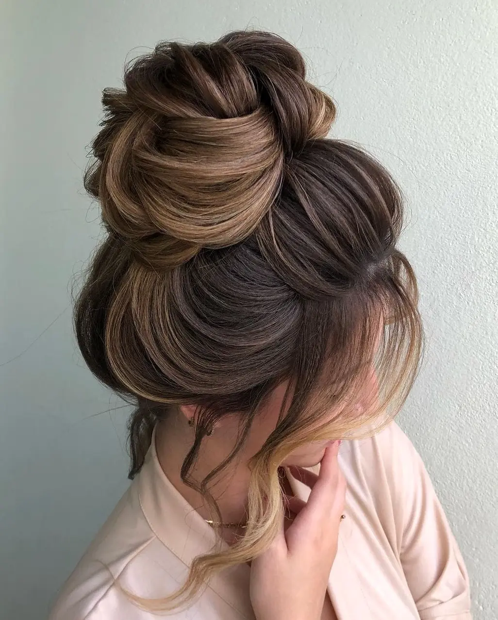 Voluminous Braided Bun Hairstyle