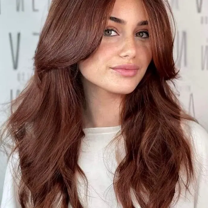 Soft Auburn Layers Hairstyle