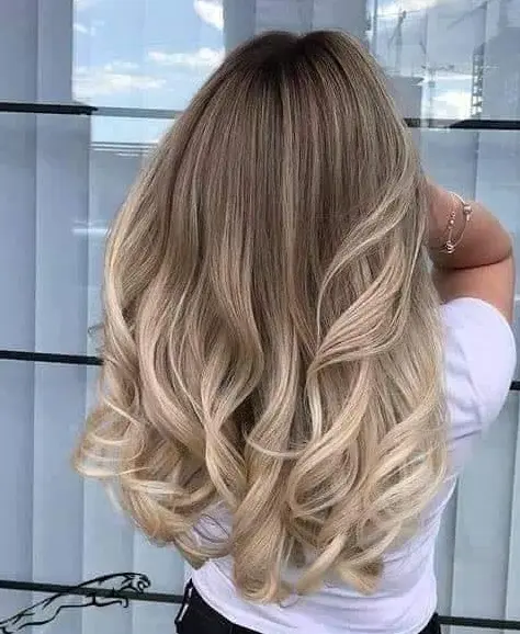 Honey Blonde Ombre on Brown Hair