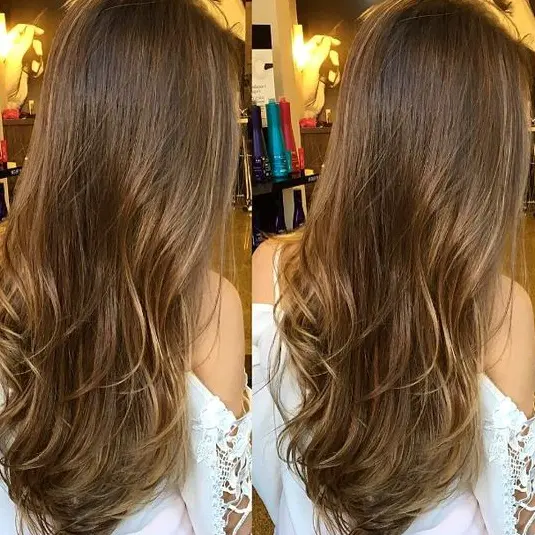 Natural Brown Long Layers