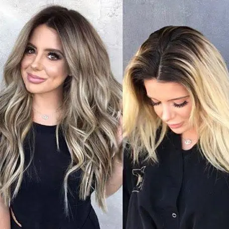 Ash Blonde Balayage on Dark Brown Hair Hairstyle