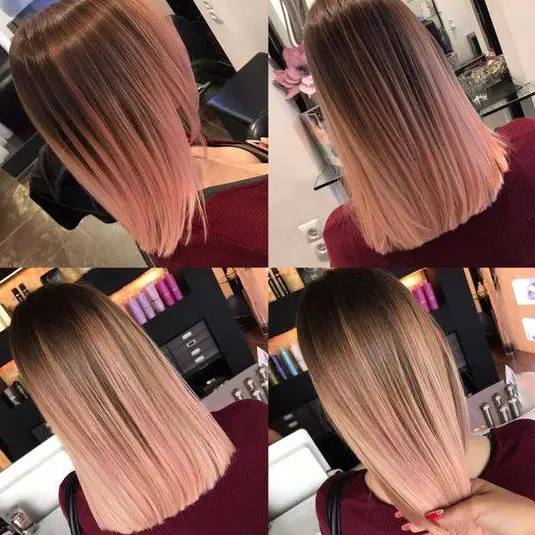 Peachy Ombre Bob