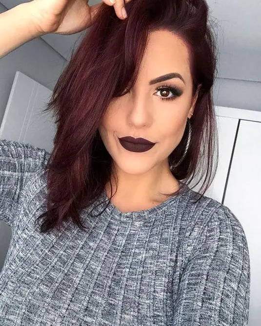 Deep Burgundy Waves