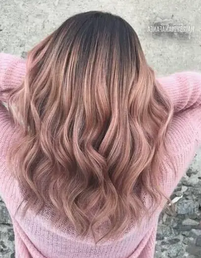 Rose Gold Waves