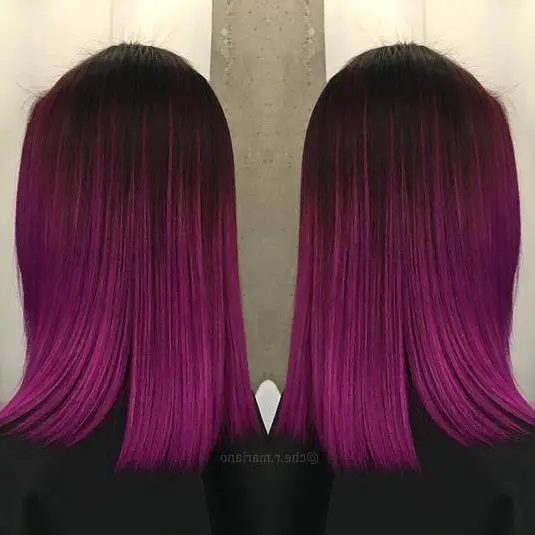 Magenta Ombre Bob