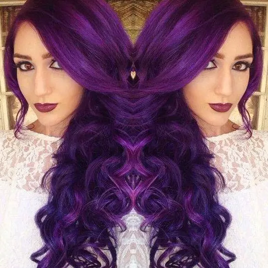 Glamorous Purple Waves