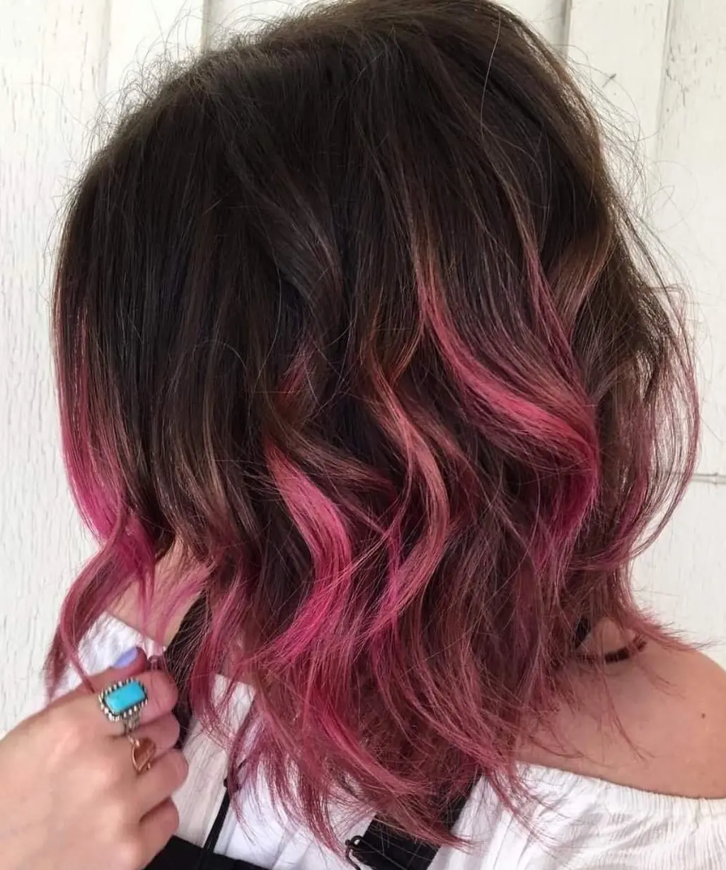 Subtle Pink Highlights