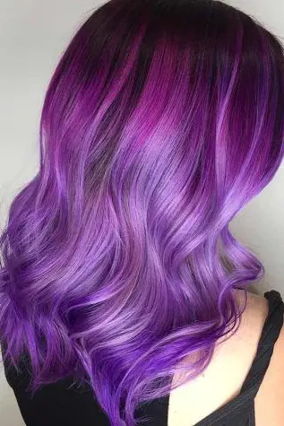 Lavender Ombre Waves