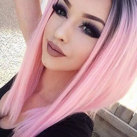 Pastel Pink Ombre Hairstyle