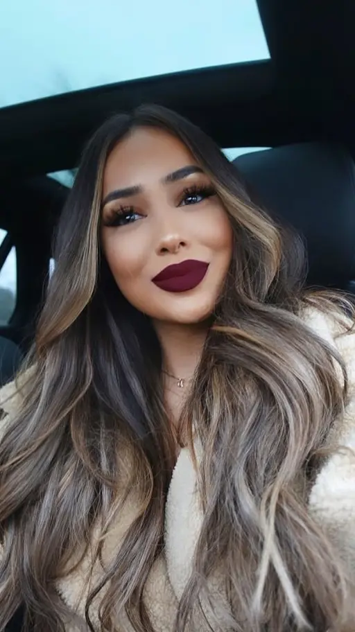 Dark Caramel Balayage Hairstyle