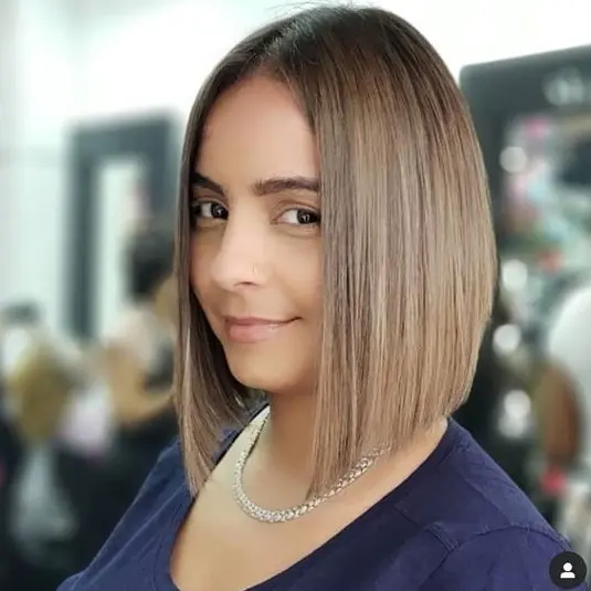 Classic Caramel Brown Bob Hairstyle