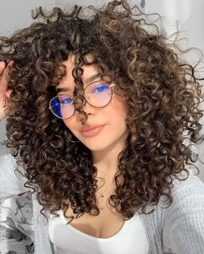 Dense Curly Layers Hairstyle