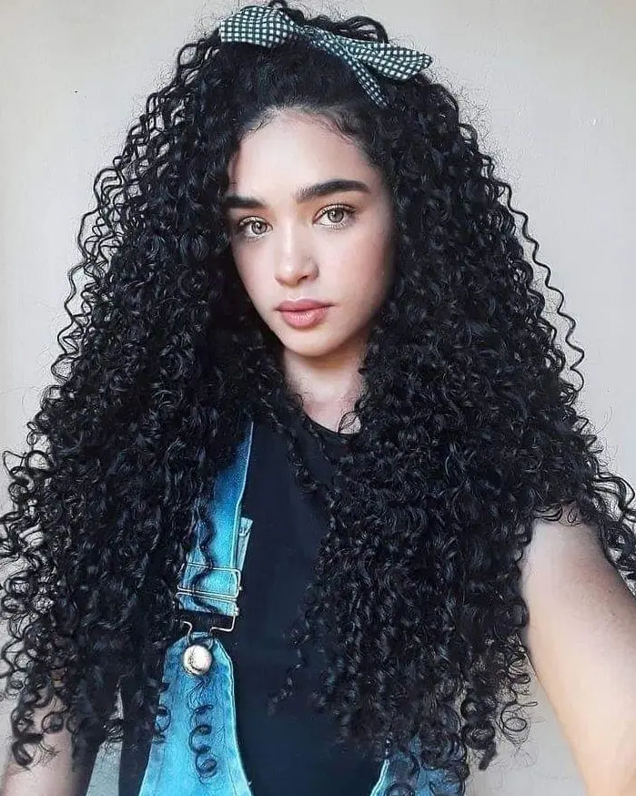 Full-Length Defined Curls Hairstyle