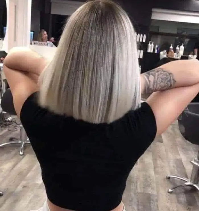 Classic Platinum Bob Hairstyle