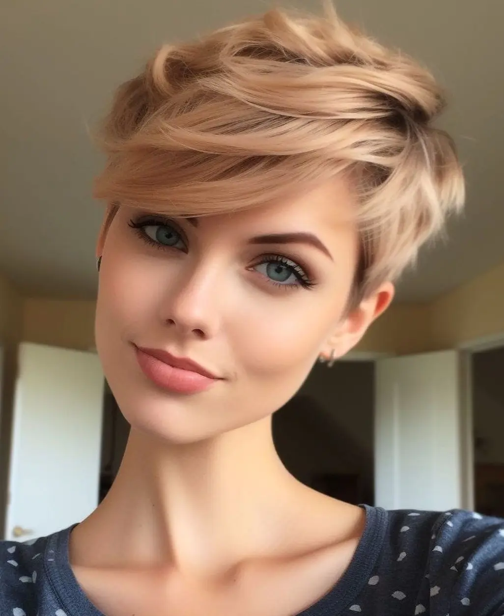 Soft Layered Pixie Cut Hairstyle