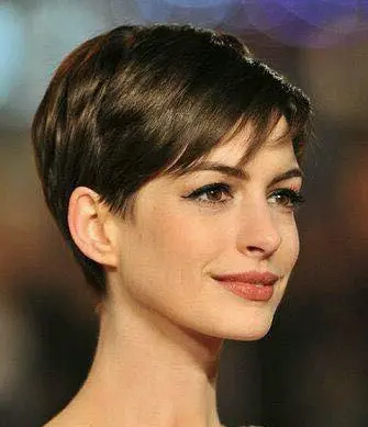 Classic Brown Pixie Cut Hairstyle