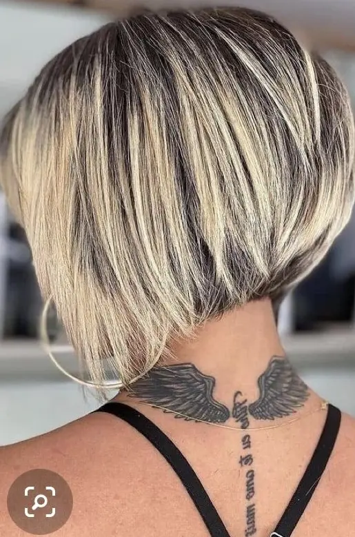 Layered Blonde Bob Hairstyle