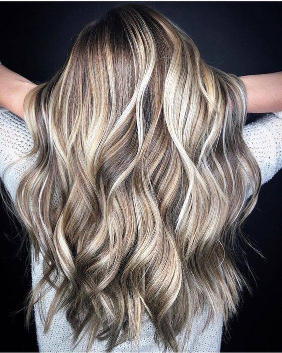 Ash Blonde Balayage Waves