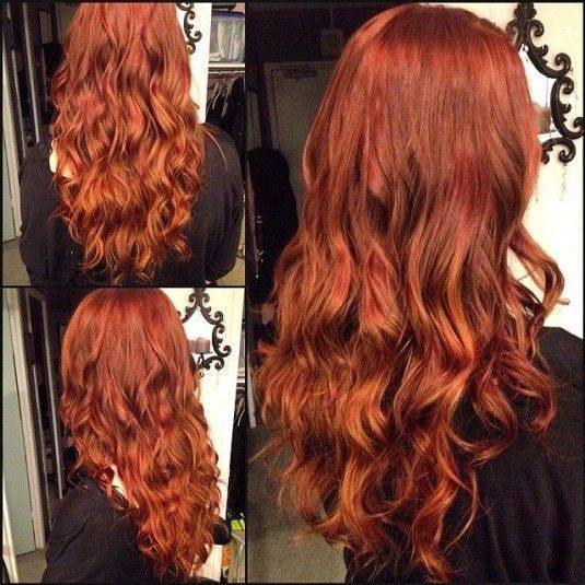 Radiant Auburn Waves