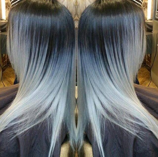 Sleek Silver Ombre