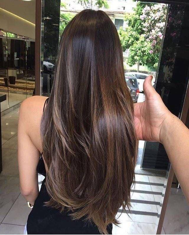 Glossy Brunette Layers