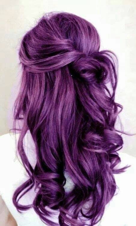 Vibrant Purple Curls