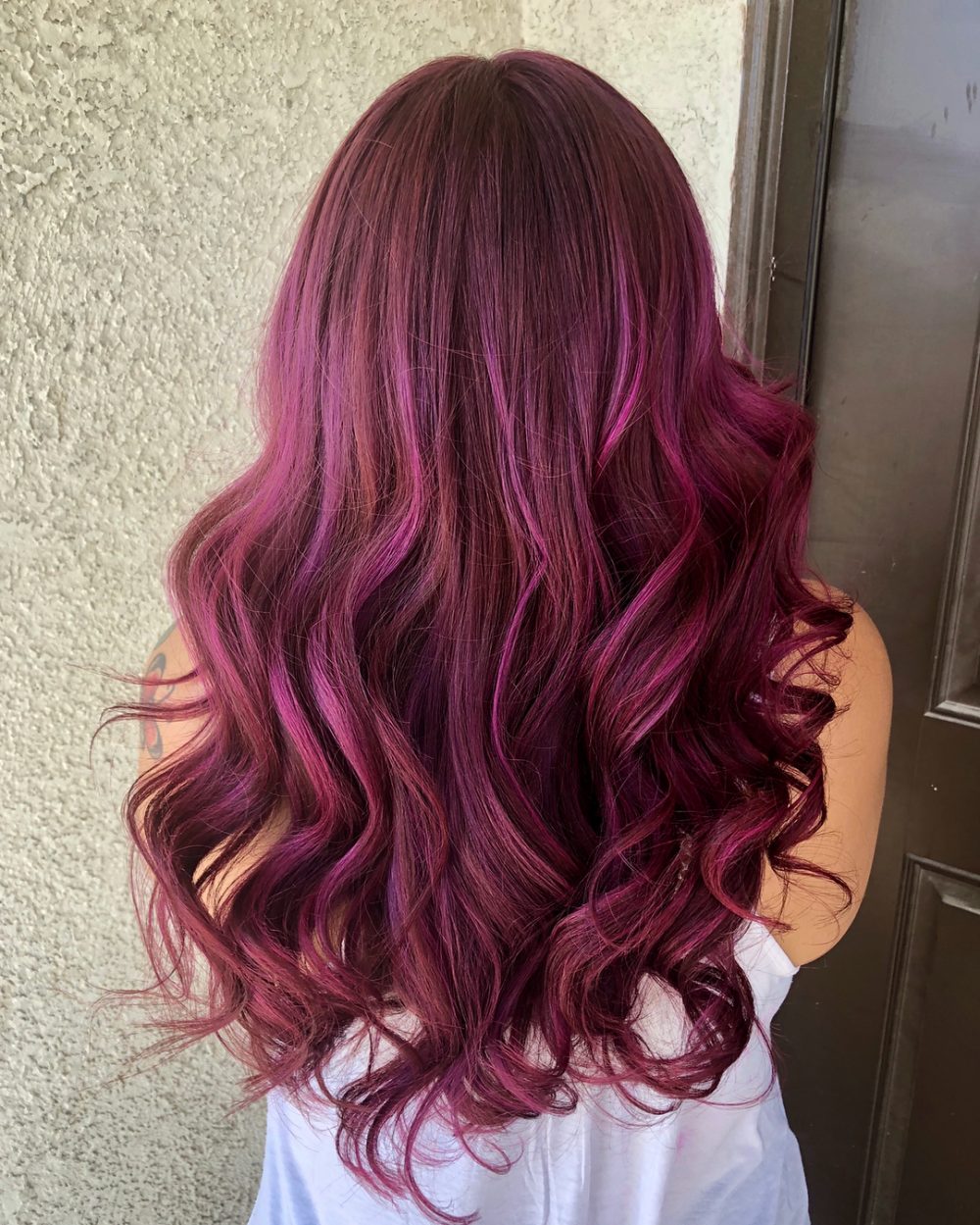 Rich Burgundy Waves