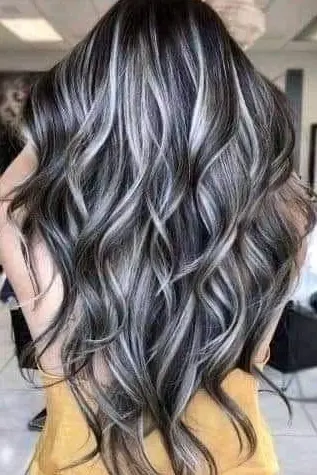 Ash Blonde Highlights Hairstyle