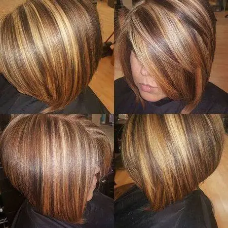 Caramel and Honey Blonde Highlights Hairstyle