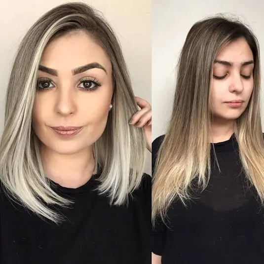 Layered Blonde Transformation Hairstyle