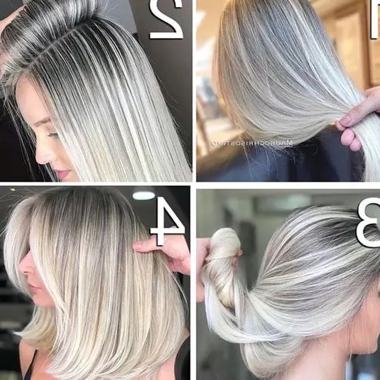 Platinum Blonde Layers Hairstyle