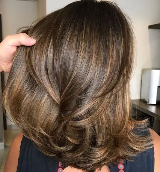 Textured Brown Layers Hairstyle