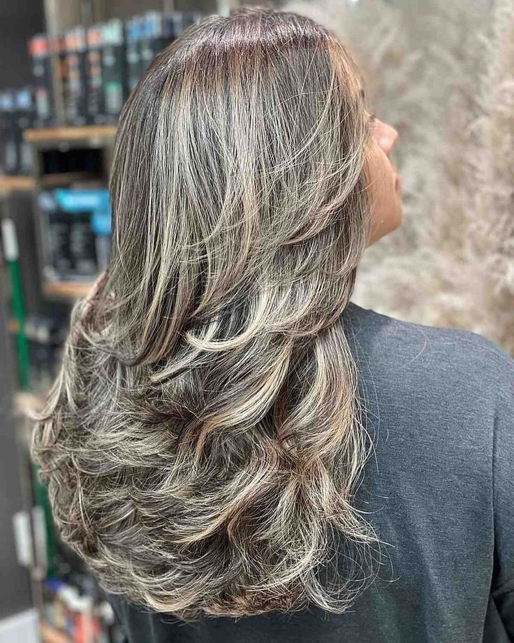 Silver Layered Waves