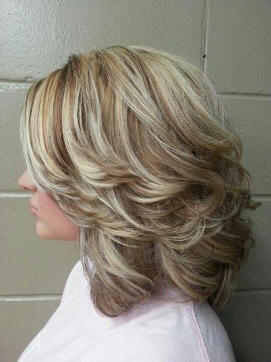 Blonde Layered Bob