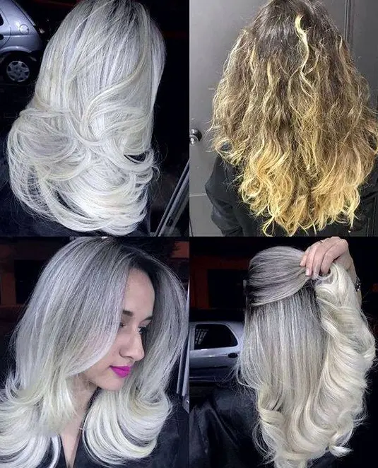 Icy Blonde Transformation Hairstyle