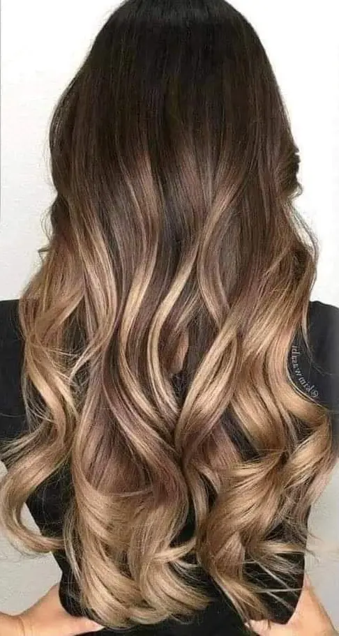 Sunkissed Ombre Waves Hairstyle